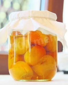 Компот из абрикосов с корицей