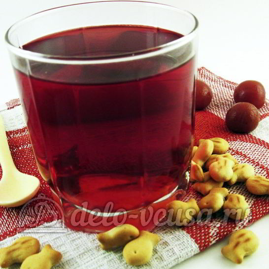 Рецепт компота из черешни на зиму