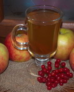 Компот из калины и яблок