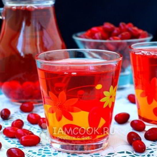 Рецепт компота из кизила