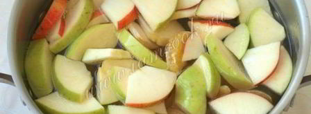 компот из мандаринов и яблок. Шаг 6