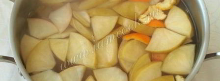 компот из мандаринов и яблок. Шаг 7