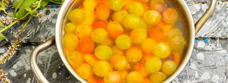 компот из персиков и винограда на зиму. Шаг 13