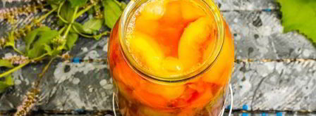 компот из персиков и винограда на зиму. Шаг 17