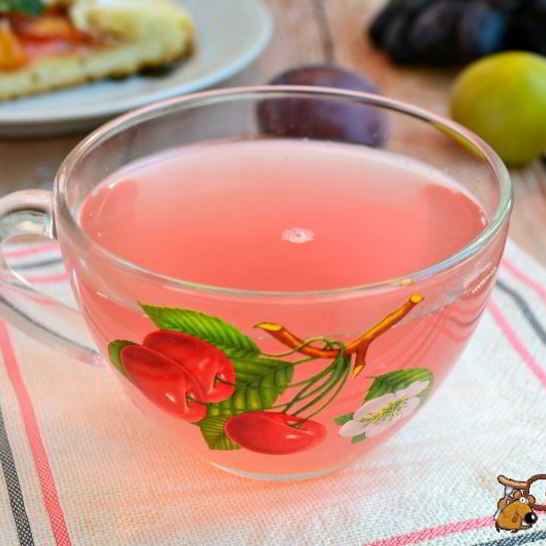 Рецепт компота из слив и винограда