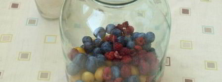 компот из терна, алычи и малины на зиму. Шаг 4