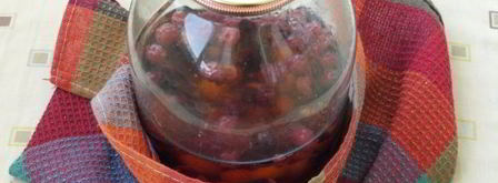 компот из терна, алычи и малины на зиму. Шаг 6