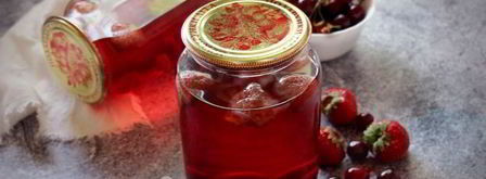 компот из вишни и клубники. Шаг 14