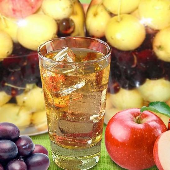 Рецепт компота из яблок и слив