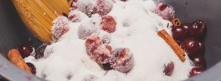 миндальный крем с вишневым компотом. Шаг 5