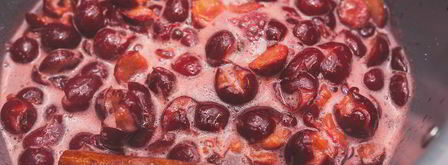 миндальный крем с вишневым компотом. Шаг 6