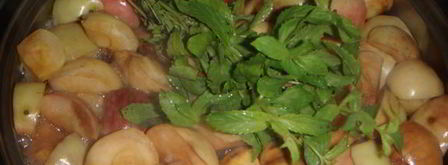 яблочный компот с лаймом и мятой. Шаг 5