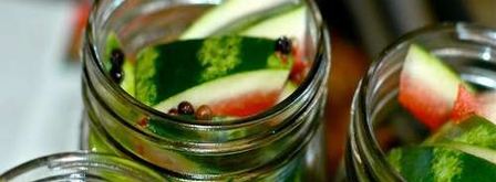 консервированный арбуз в банках на зиму. Шаг 4