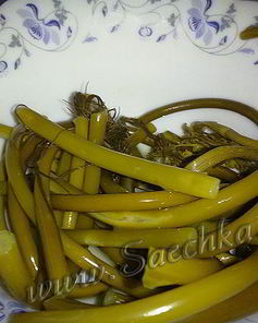 Квашеные стрелки чеснока