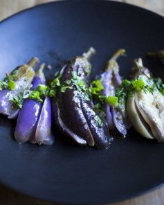 Быстрые маринованные баклажаны