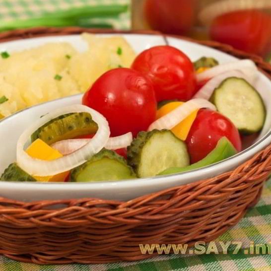 Рецепт черри, огурцы, болгарский перец маринованные по-быстрому