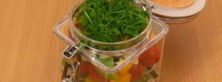 черри, огурцы, болгарский перец маринованные по-быстрому. Шаг 7