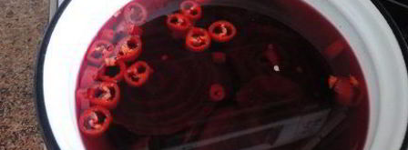 кабачки в кляре с маринованной свеклой. Шаг 3