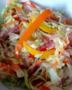 Капуста маринованная с болгарским перцем