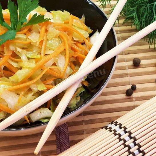 Рецепт маринованной капустки с пряностями по-корейски