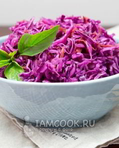 Маринованная краснокочанная капуста