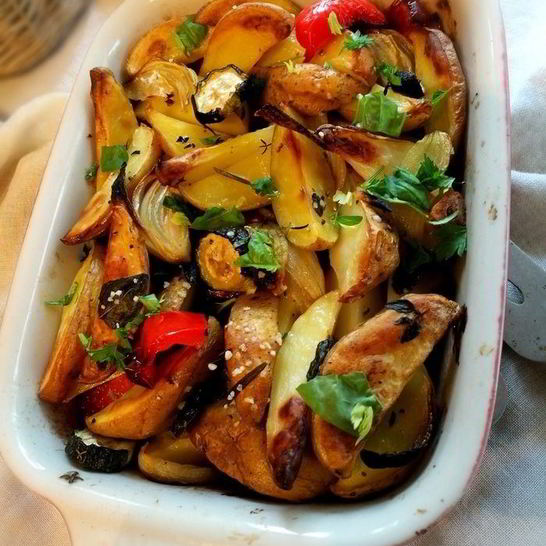 Рецепт маринованного картофеля с овощами