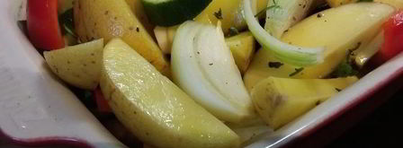 маринованный картофель с овощами. Шаг 2