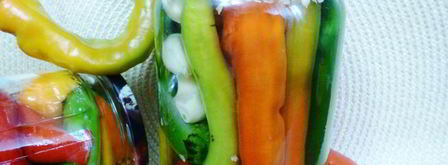 маринованный острый перец с чесноком. Шаг 5