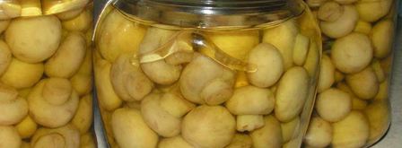 маринованные шампиньоны, закрытые на зиму. Шаг 6