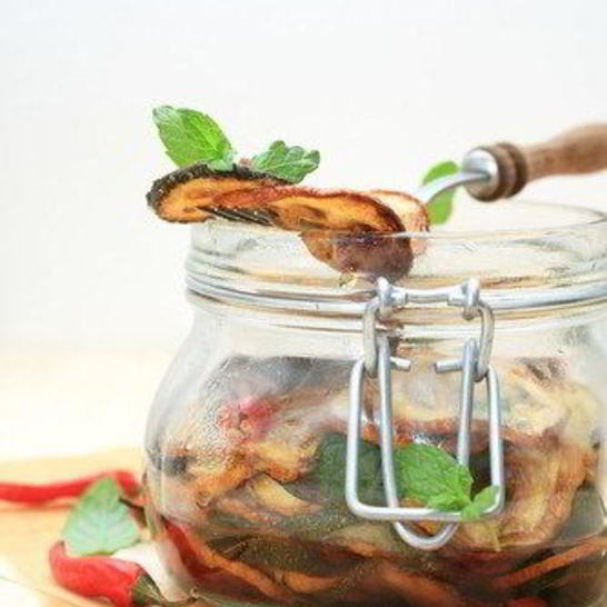 Рецепт маринованных цукини с чесноком и мятой