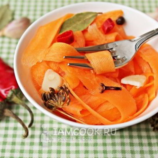 Рецепт моркови, маринованной ны зиму без стерилизации