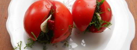 острые помидоры маринованные со сладким перцем. Шаг 4