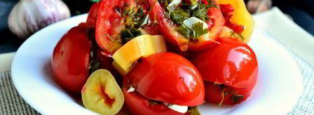 острые помидоры маринованные со сладким перцем. Шаг 8