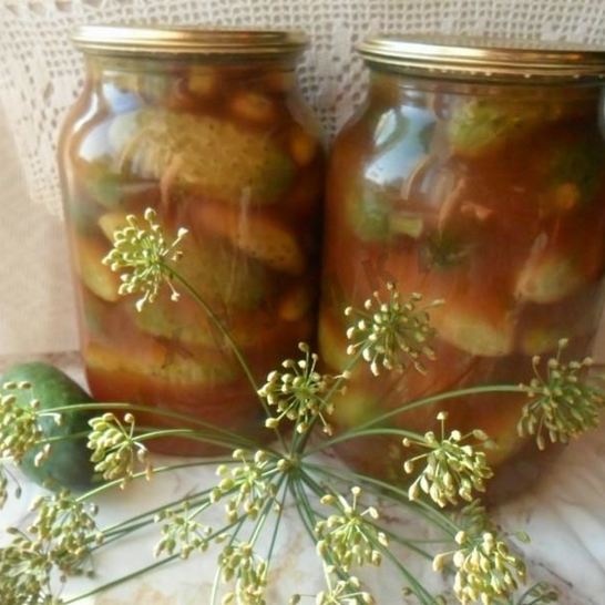 Рецепт огурцов с кетчупом чили без стерилизации