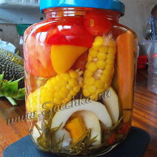 Рецепт овощного ассорти на зиму