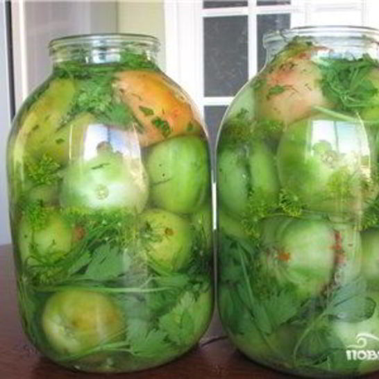 Рецепт помидоров зеленых фаршированных на зиму