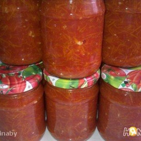 Рецепт приправы из томатов и моркови