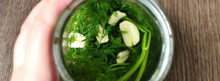 быстрые малосольные огурцы в банке. Шаг 2