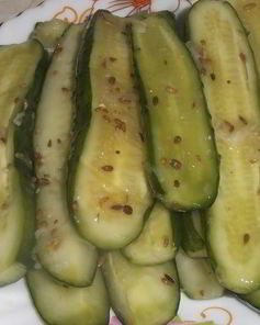 Малосольные огурчики без рассола