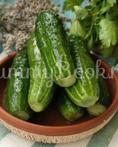 Малосольные огурцы на минеральной воде