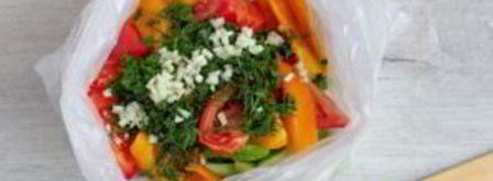 малосольные овощи в пакете. Шаг 6