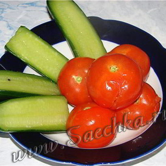 Рецепт малосольных помидоров