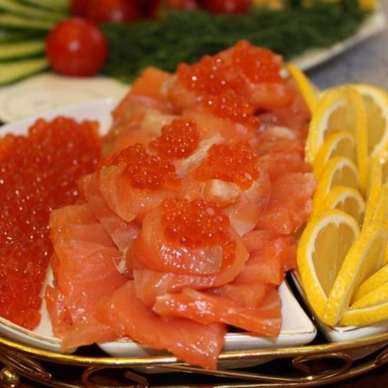 Рецепт слабосоленой семги в коньяке с мускатным орехом