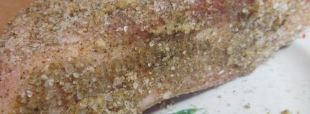 соленое сало с перцем и чесноком. Шаг 5