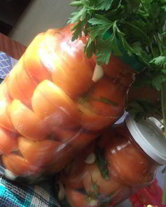 Соленые помидоры за 4 дня