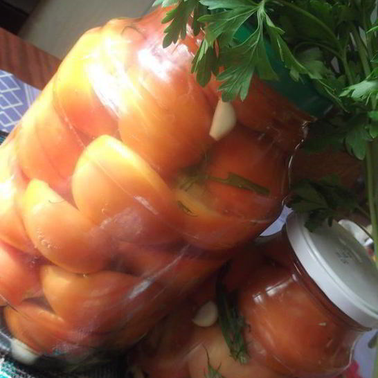 Рецепт соленых помидоров за 4 дня