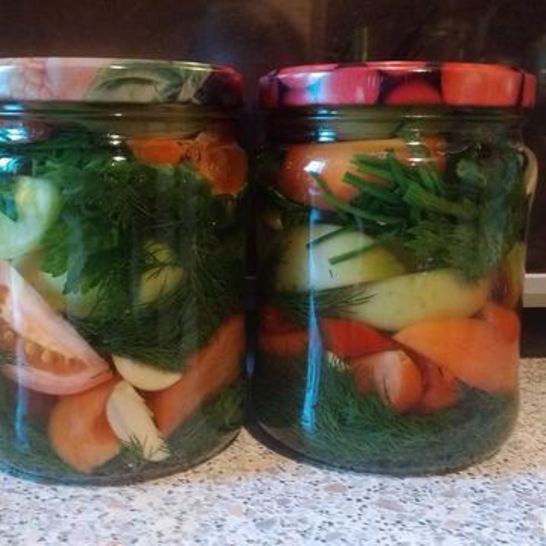 Рецепт соленых зеленых помидоров по-грузински