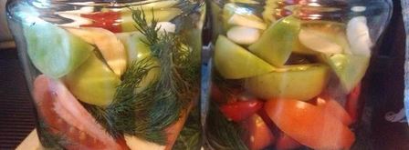 соленые зеленые помидоры по-грузински. Шаг 3