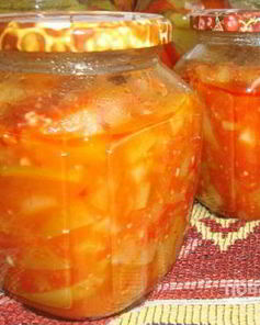 Тещин язык из кабачков на зиму