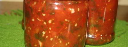 томаты с кинзой на зиму. Шаг 7